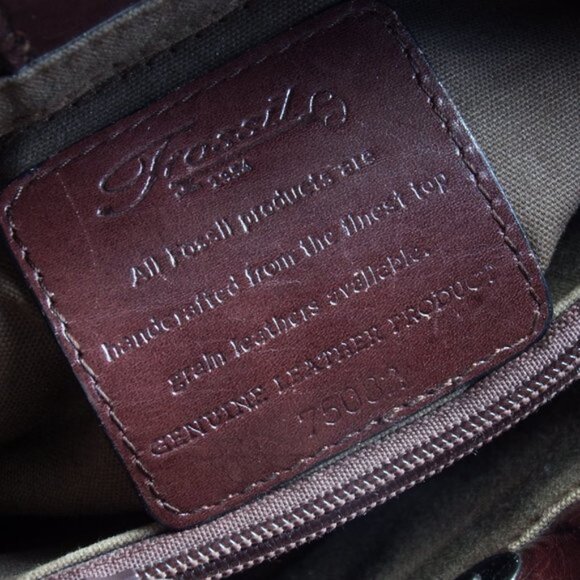 Fossil Brown Leather Woven Bag w/Crossbody Strap - Picture 4 of 4